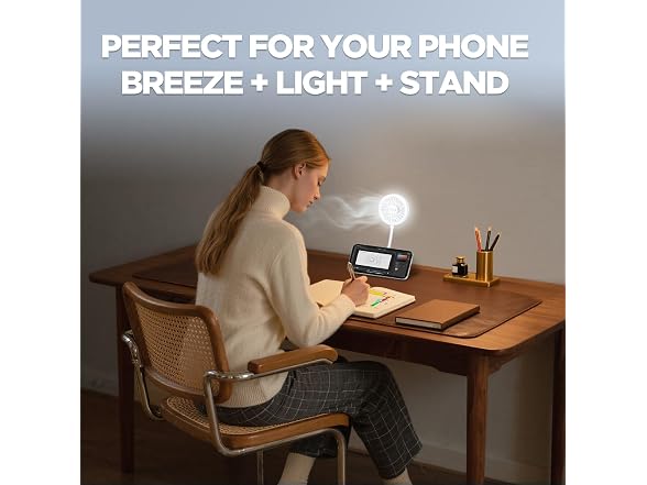 Pursuit FAN-WT Phone Fan with Ring Light 1 or 2pk