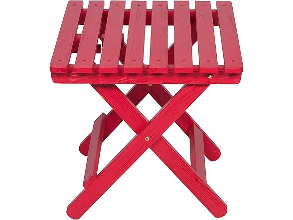 Shine Company 4119 Square Wooden Folding Side Table