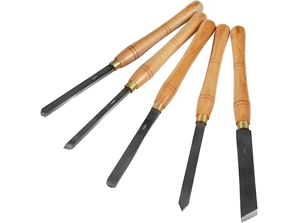 8 Piece Wood Lathe Chisel Set, HSS Steel Wood