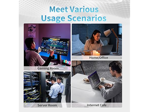 CableGeeker Cat6 Ethernet Cable 6Ft - Black