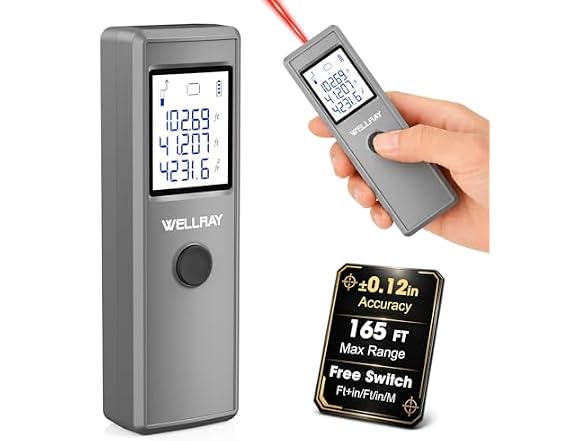 WELLRAY 165FT IP54 Laser Measure Tool