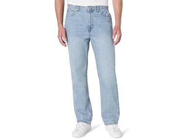 $10.99, Was $29.90, 63% Off! Amazon Essentials Men's Relaxed-Fit Jeans dealfomo