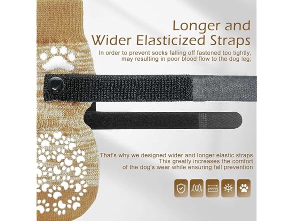EXPAWLORER Anti Slip Dog Socks to Prevent Licking Paws