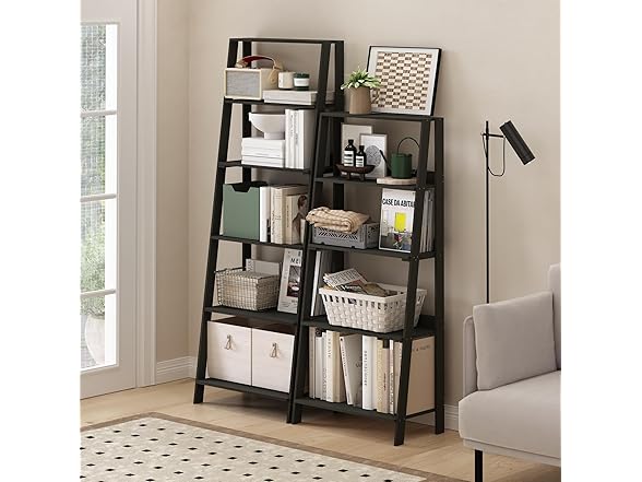 Furinno Ladder Bookcase Display Shelf