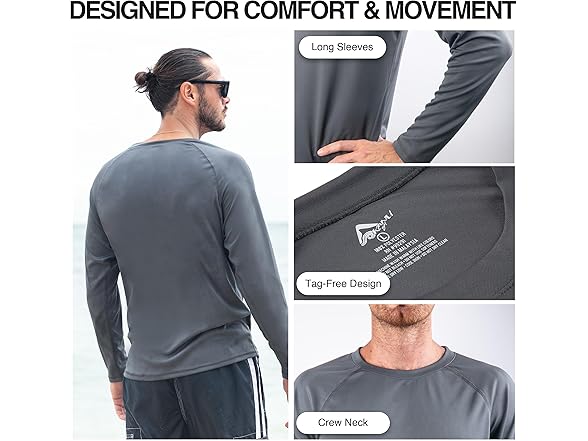Kanu Men's Charcoal Rashguard (M)