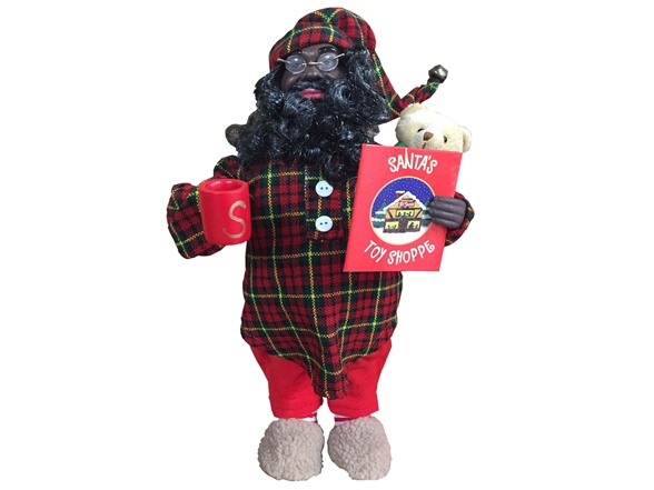 African American Pajama Claus Red