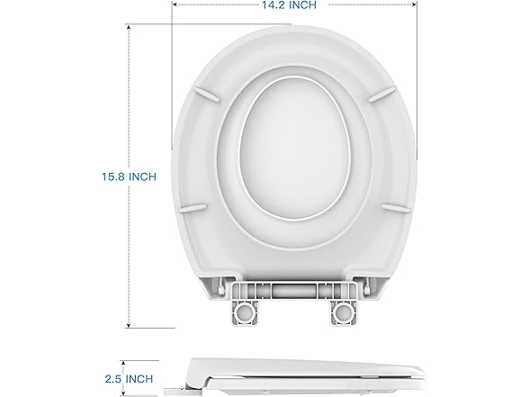 GAOMON Toilet Seat with Toddler Seat, Round