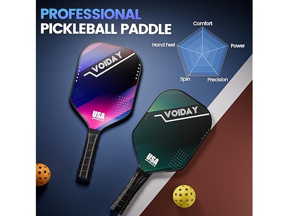 VOIDAY Pickleball Paddles Set of 2