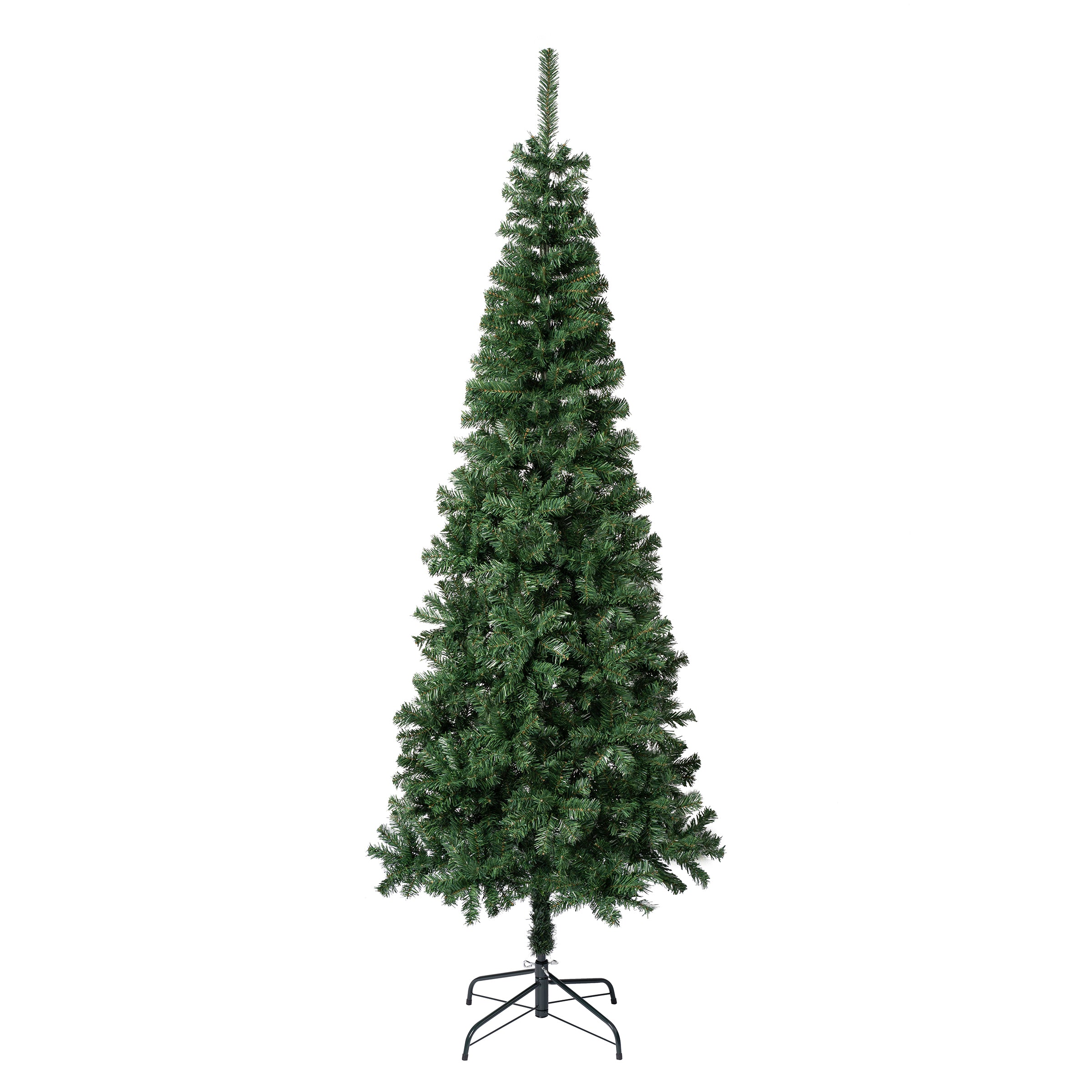 National Tree Company 7.5 ft. Linden Spruce Slim Tree - Gallery 2