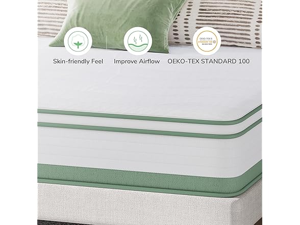 Novilla Mattress Full, 12" 5-Zone Hybrid