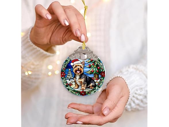 Tipbrol Yorkshire Dog Christmas Ornament