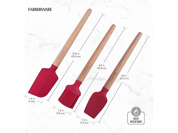 Farberware Mini Wood Baking Set of 3