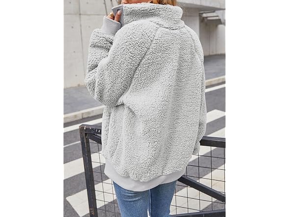 Tecrew Women (S) Winter Sherpa Fleece Button Coat
