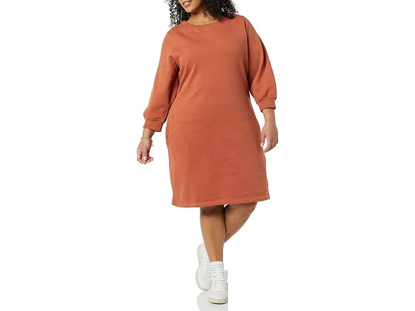 Amazon Essentials Women French Terry Blouson Dress