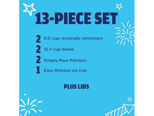Rubbermaid TakeAlongs Special-Edition Americana 13-Piece Set