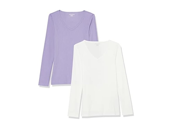 Amazon Essentials Women Slim-Fit Long Knit Shirts - Gallery 7