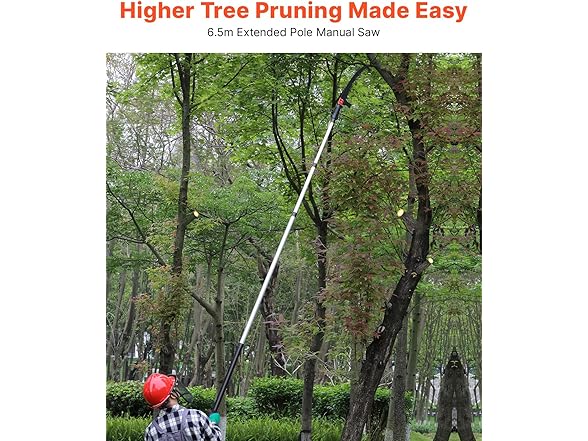 VEVOR Manual Pole Saw, 4.9-20 ft