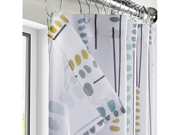 HPD Half Price Drapes Blossom Printed Shower Curtain