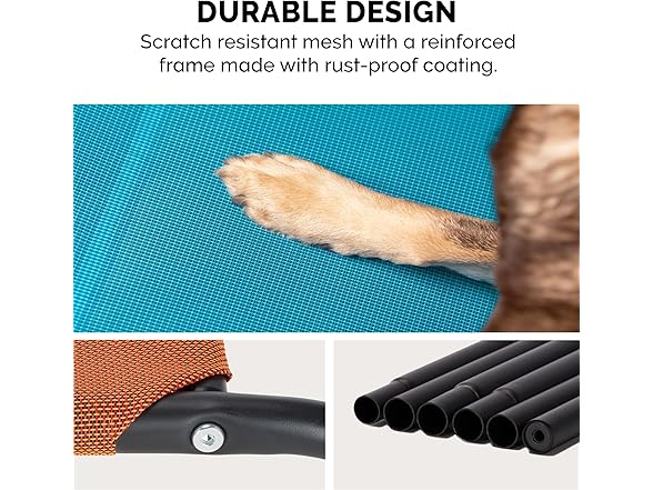 FurHaven Elevated Pet Cots Nylon Mesh Hammock