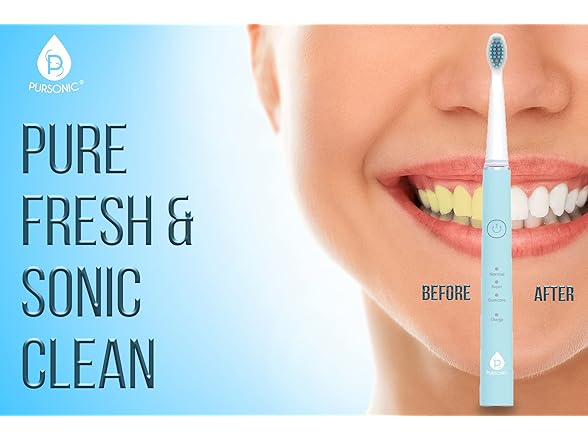 Pursonic Sonic Toothbrush USB Green