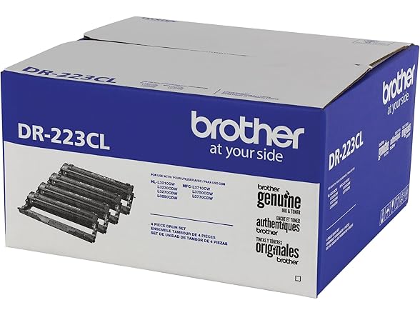 Brother Genuine -Drum Unit, DR223CL, Seamless Integration, Yields Up to 18,000 Pages,Black (Open Box)