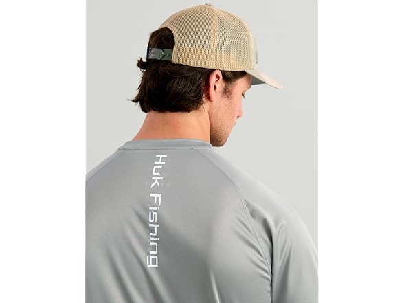 HUK Men's Pursuit Long Sleeve Sharkskin (S)