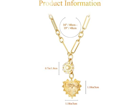 Generic Sun Heart Choker Necklace Women