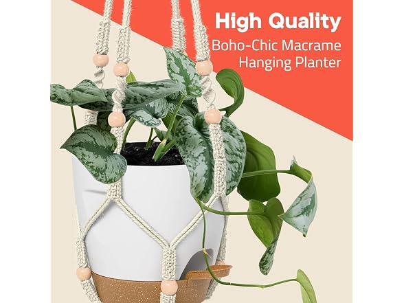 Macrame Plant Hangers Indoor/Outdoor