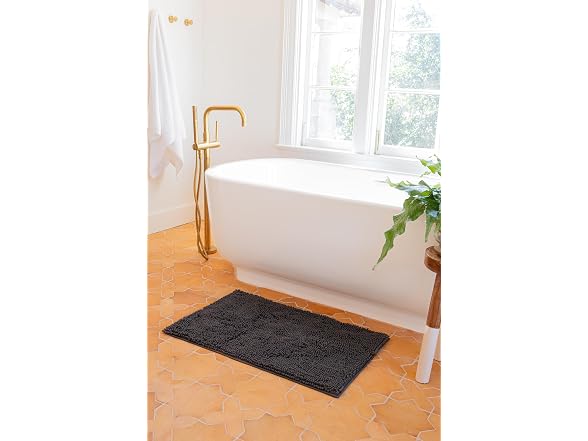 Highly Absorbent Bath Rug - Elegant Gray