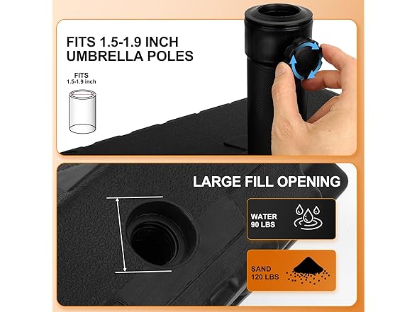 QNCZ QNCZ Premium Patio Umbrella Base