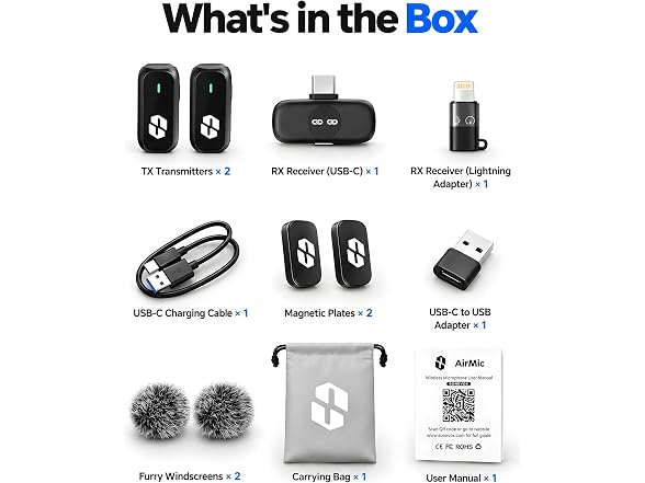SONEVOX AirMic Mini Wireless Microphone - Gallery 14