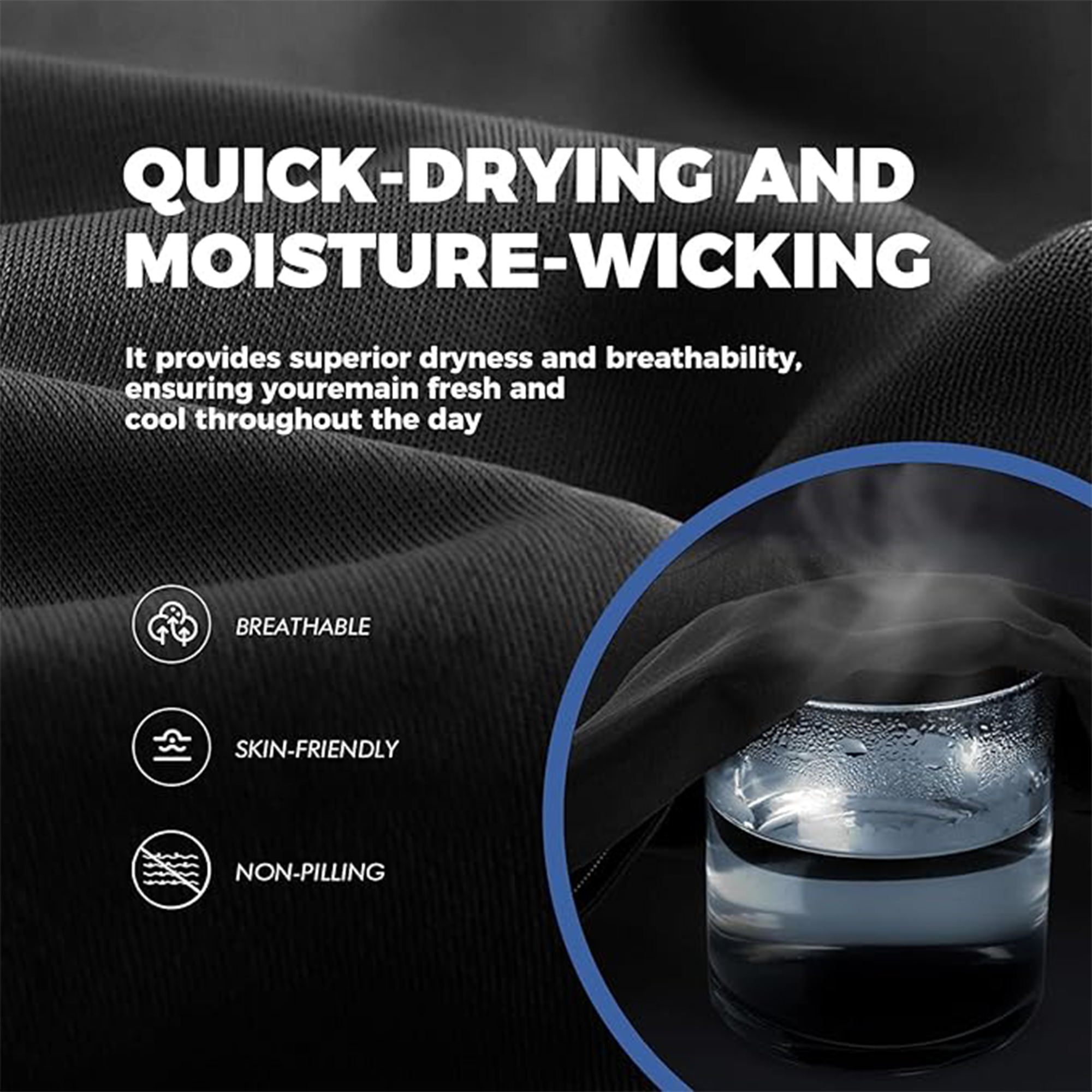 5Pk Mens Moisture Wicking Muscle Tee - Gallery 11