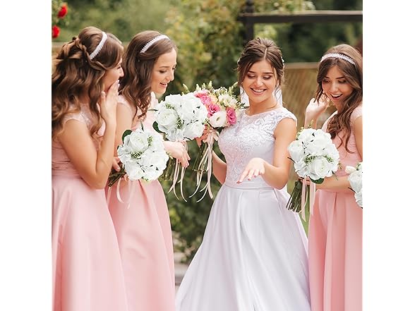 Rose Hydrangea Flowers Bouquet 2 Pack