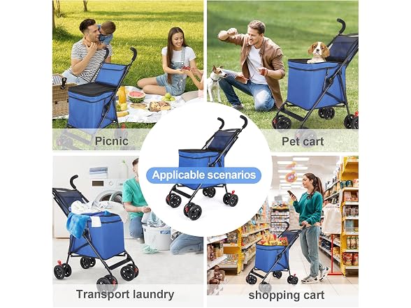 20% Larger Capacity, Wedyvko Dog Stroller