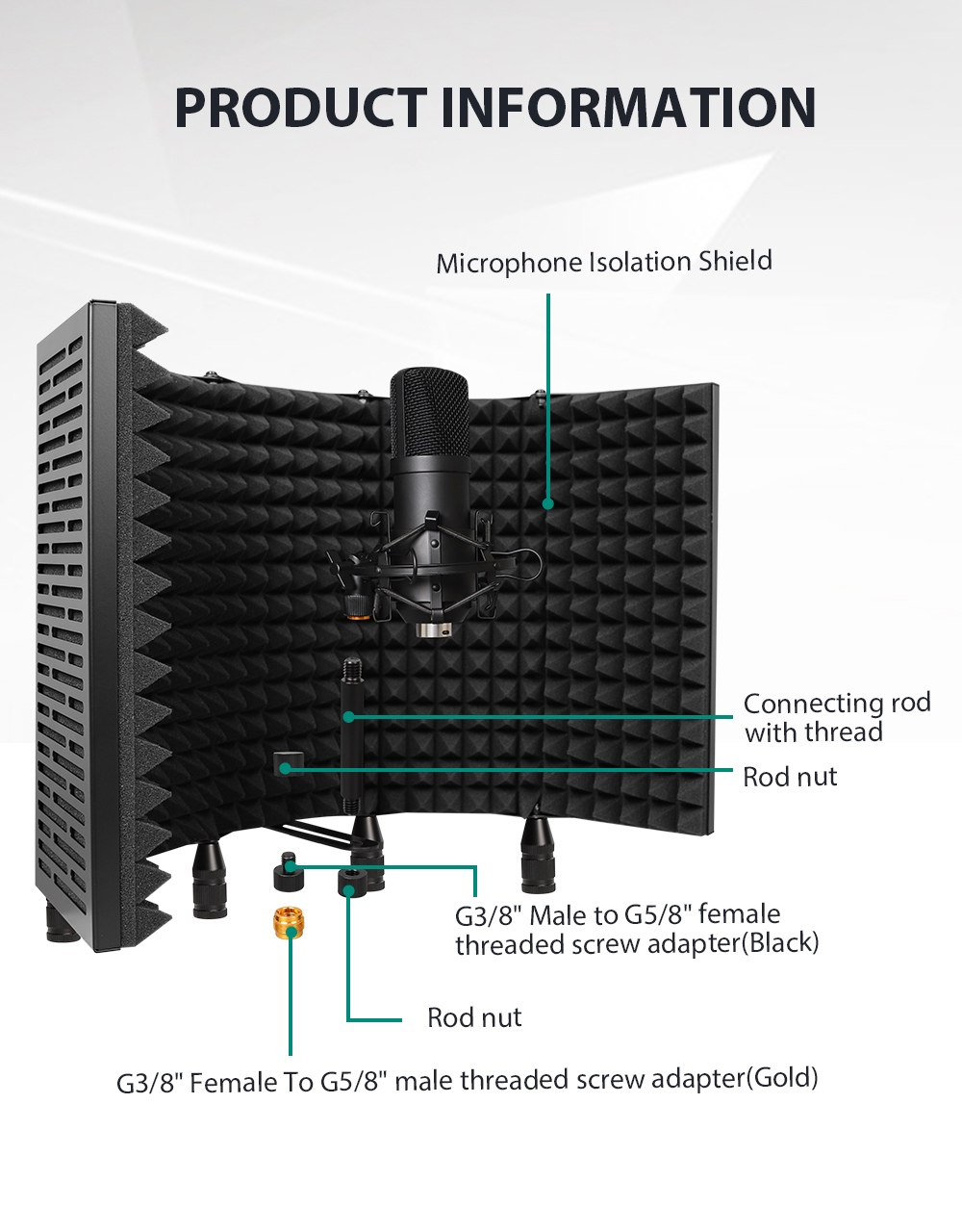 Professional Vocal Isolation Shield - Gallery 26