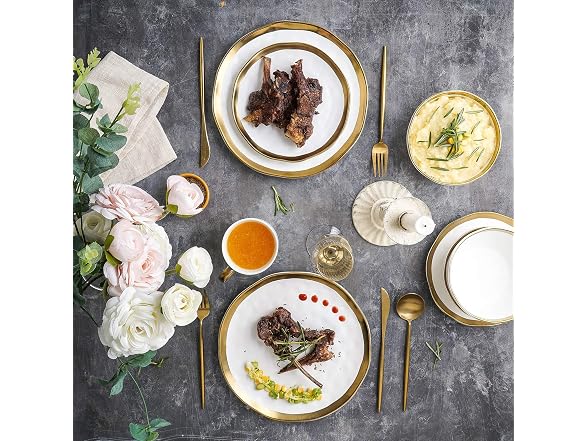 Stone Lain Poreclain 16pc Dish Set White