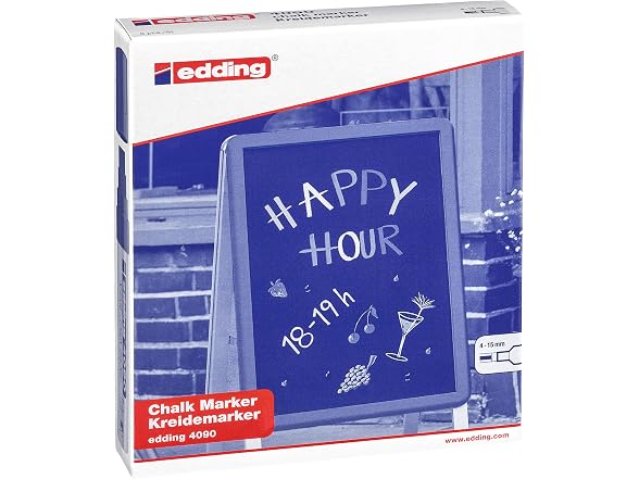 edding 4090 chalk marker - brown - 5 chalk pen