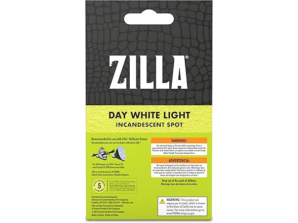 Zilla Incandescent Spot Bulbs Day White 100 Watts