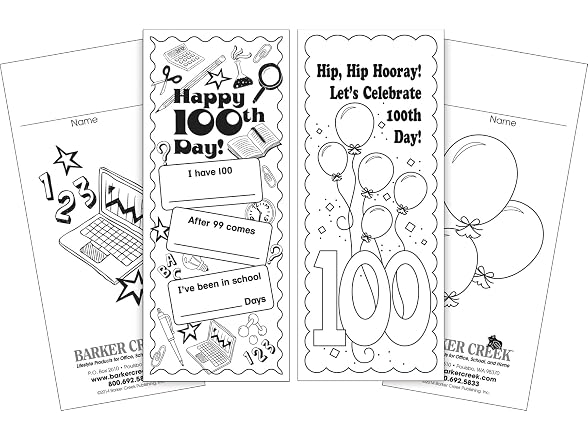Barker Creek Bookmark Set, Color Me!