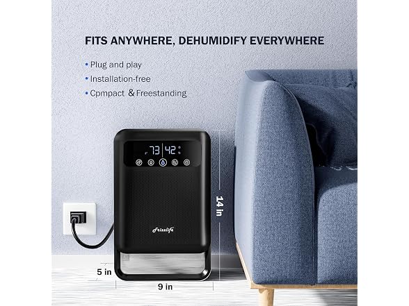 Frizzlife Air Dehumidifier 135oz