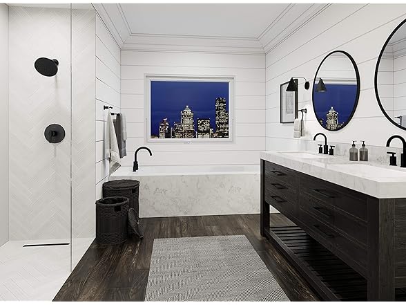 Pfister LG49-NC1B Widespread Faucet Matte Black