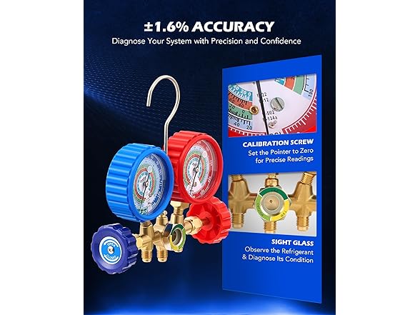 Orion Motor Tech AC Manifold Gauge Set