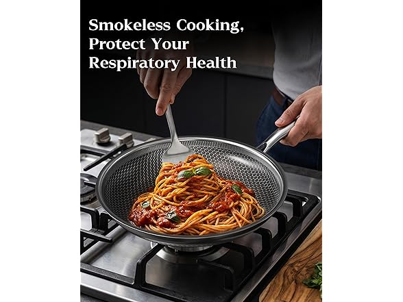 XBM Honeycomb Stainless Steel Nonstick Frying Pan