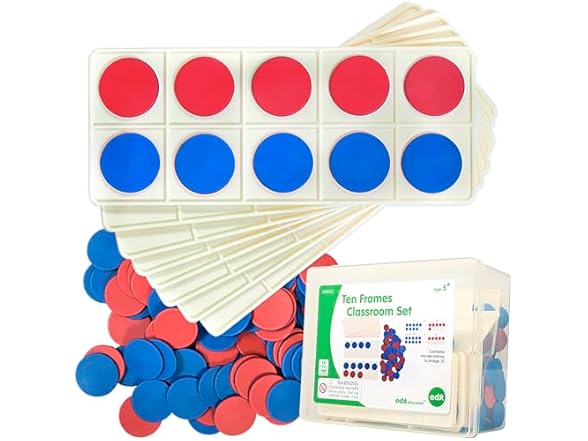 edxeducation Ten Frame Classroom Set - Math