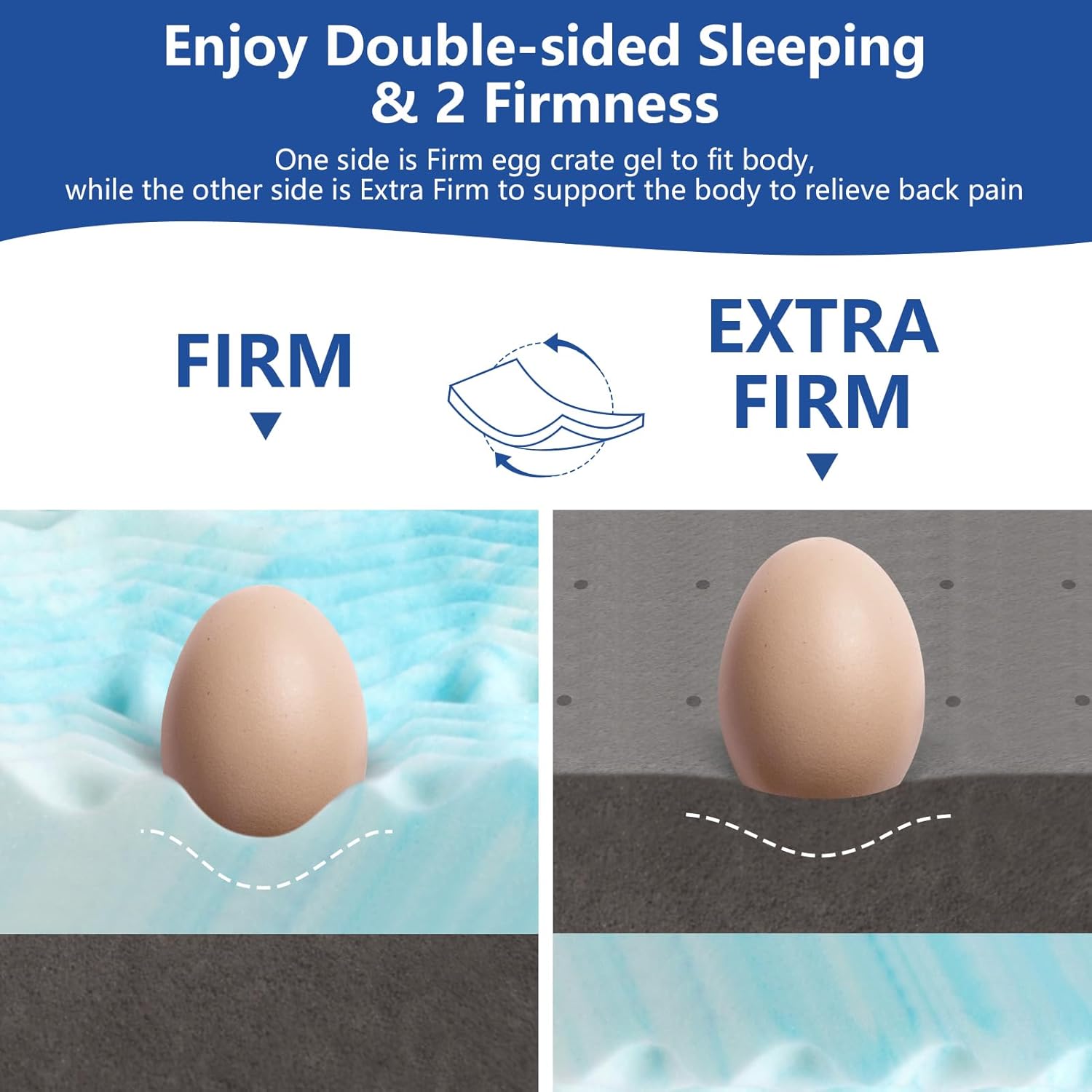 WEUP Firm Mattress Topper 4" King Size - Gallery 13