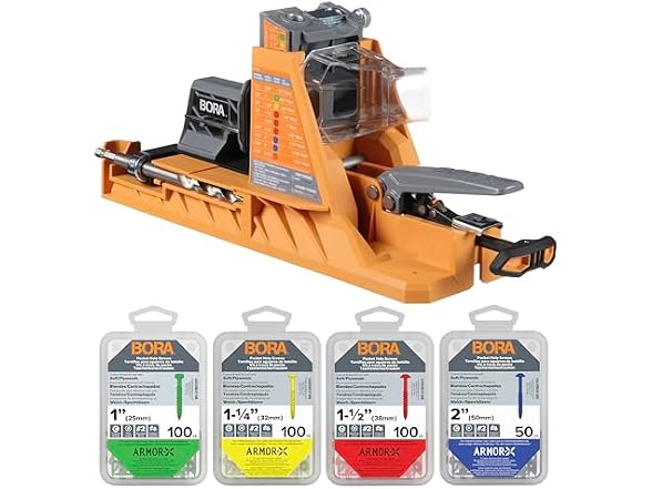 BORA Automatic Pocket Hole Jig w/350 pc Screw Set