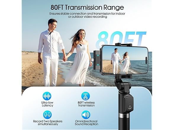 GARUTED Wireless Lavalier Microphone