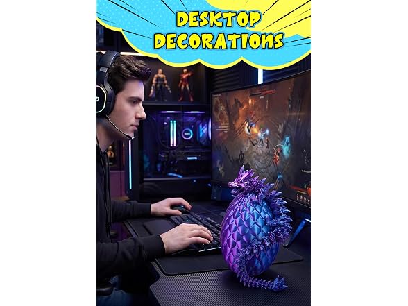 OKYUK 3D Printed Dragon Egg