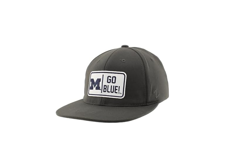 ZHATS Standard NCAA Officially Licensed Fitted Hat M15Z Defer Charcoal, Grey, Large,Michigan Wolverines