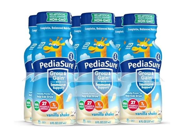 PediaSure Vanilla Shake, 8oz, 6pk
